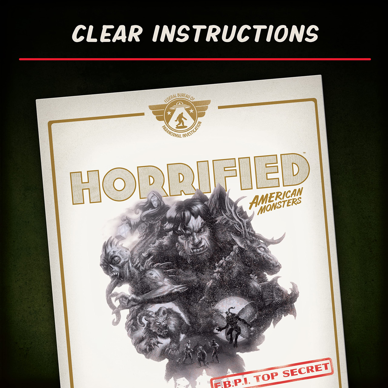 Horrified American Monsters Board Game Cryptids Strategy Family Fun 10 and Up