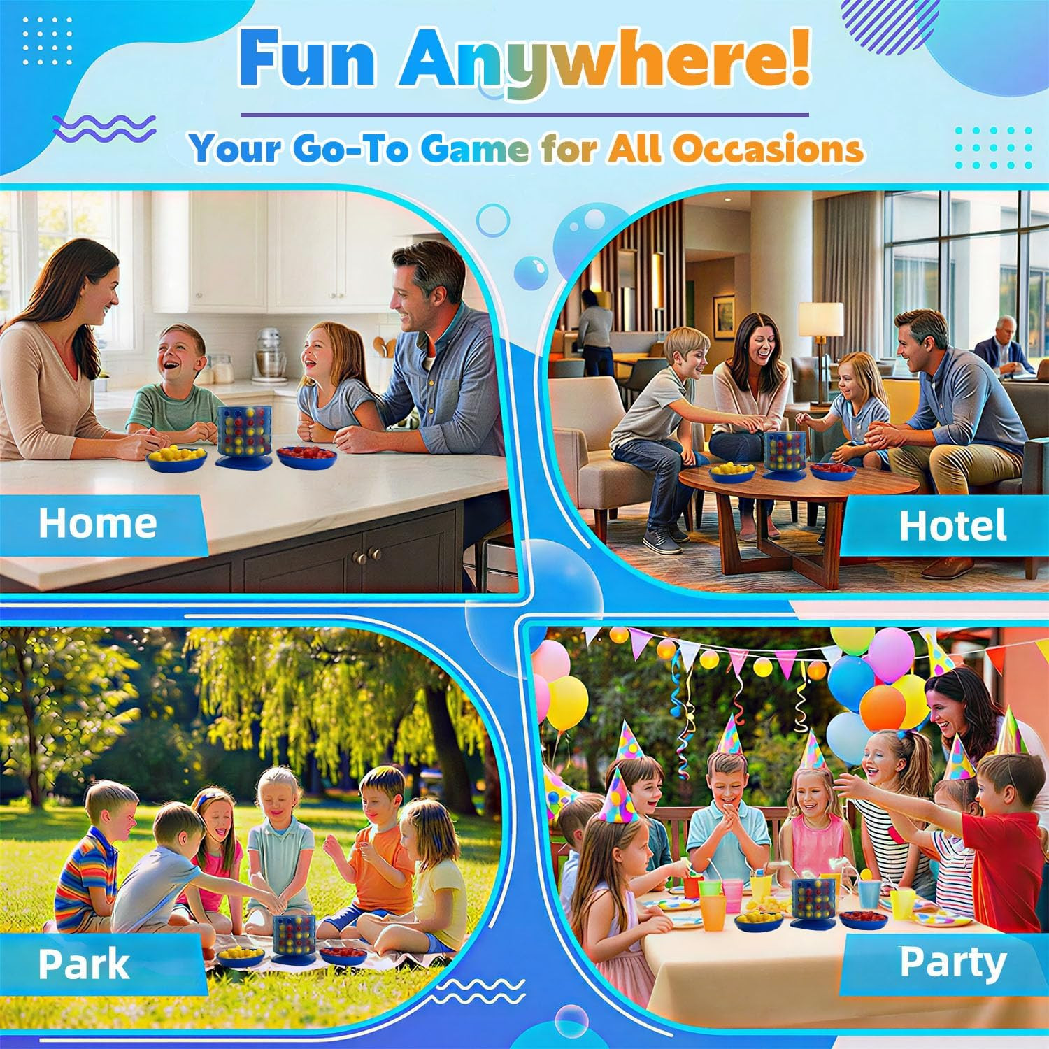Circular 4 in a Row Game – 3D Strategy Board Game for Kids & Adults | Play