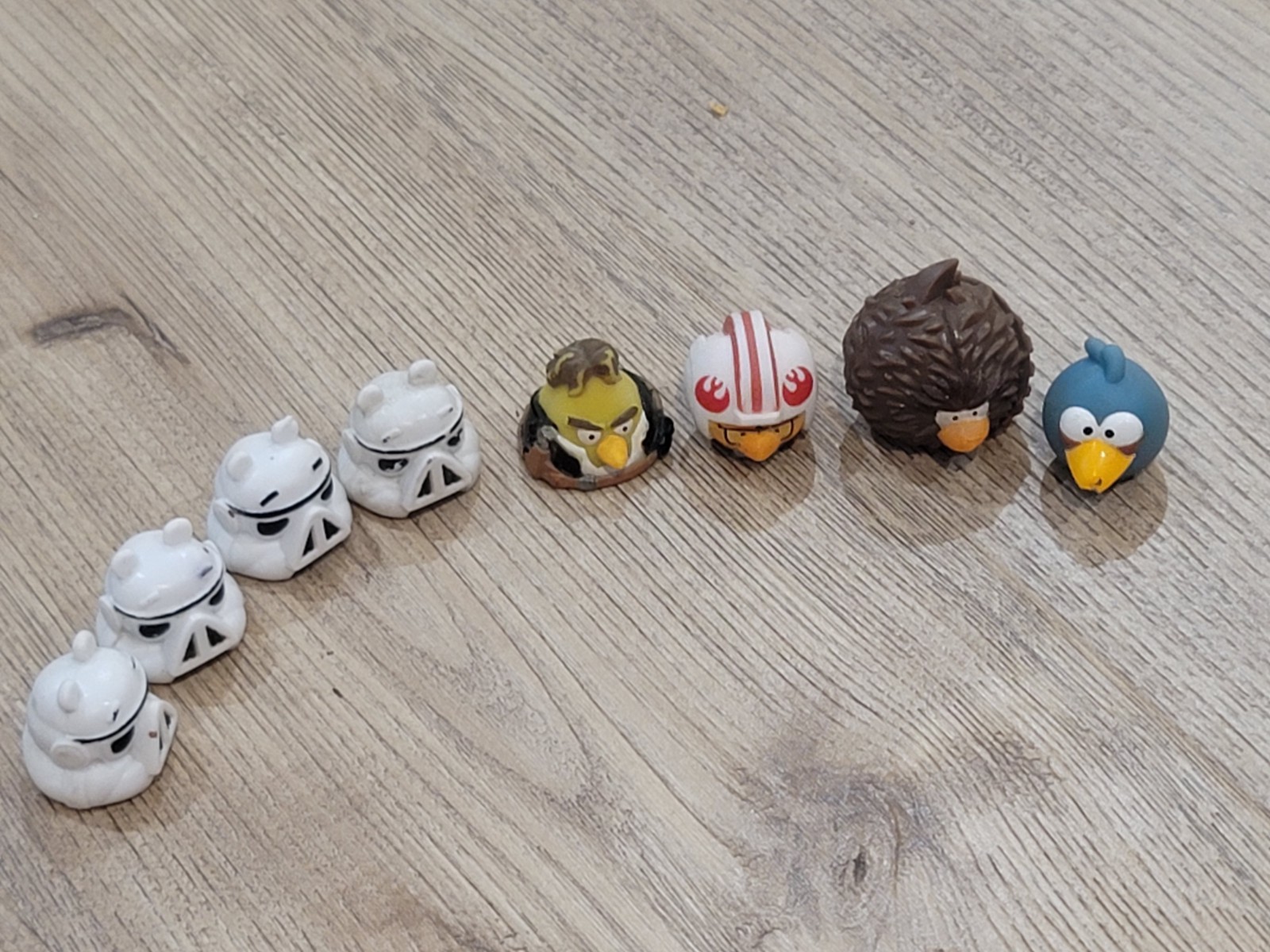 Angry Birds Star Wars Jenga Death Star Game Replacement Figures Lot of 8