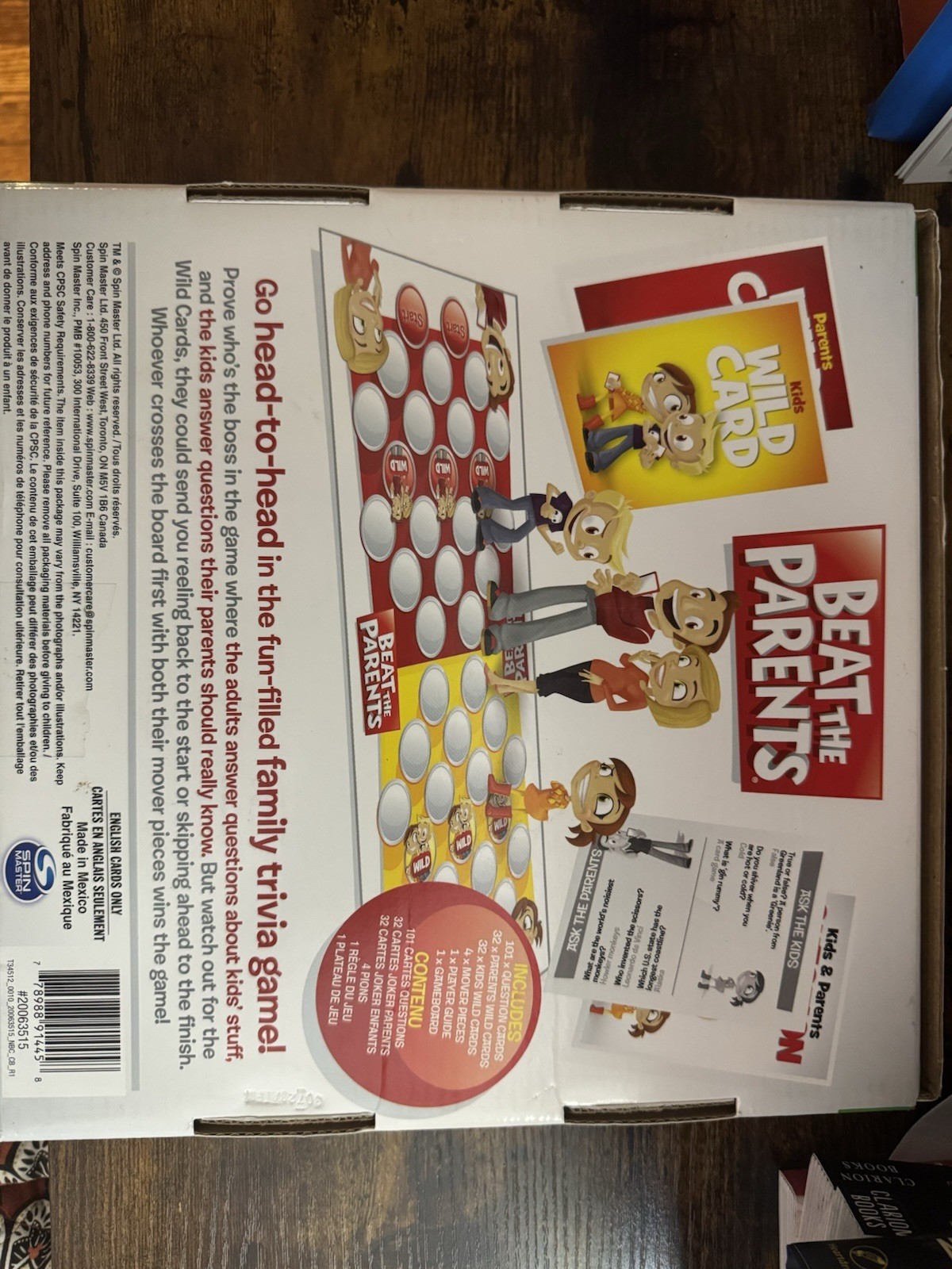 Spin Master Games Beat the Parents Trivia Board Game Kids vs Grown-Ups 2+ 6+