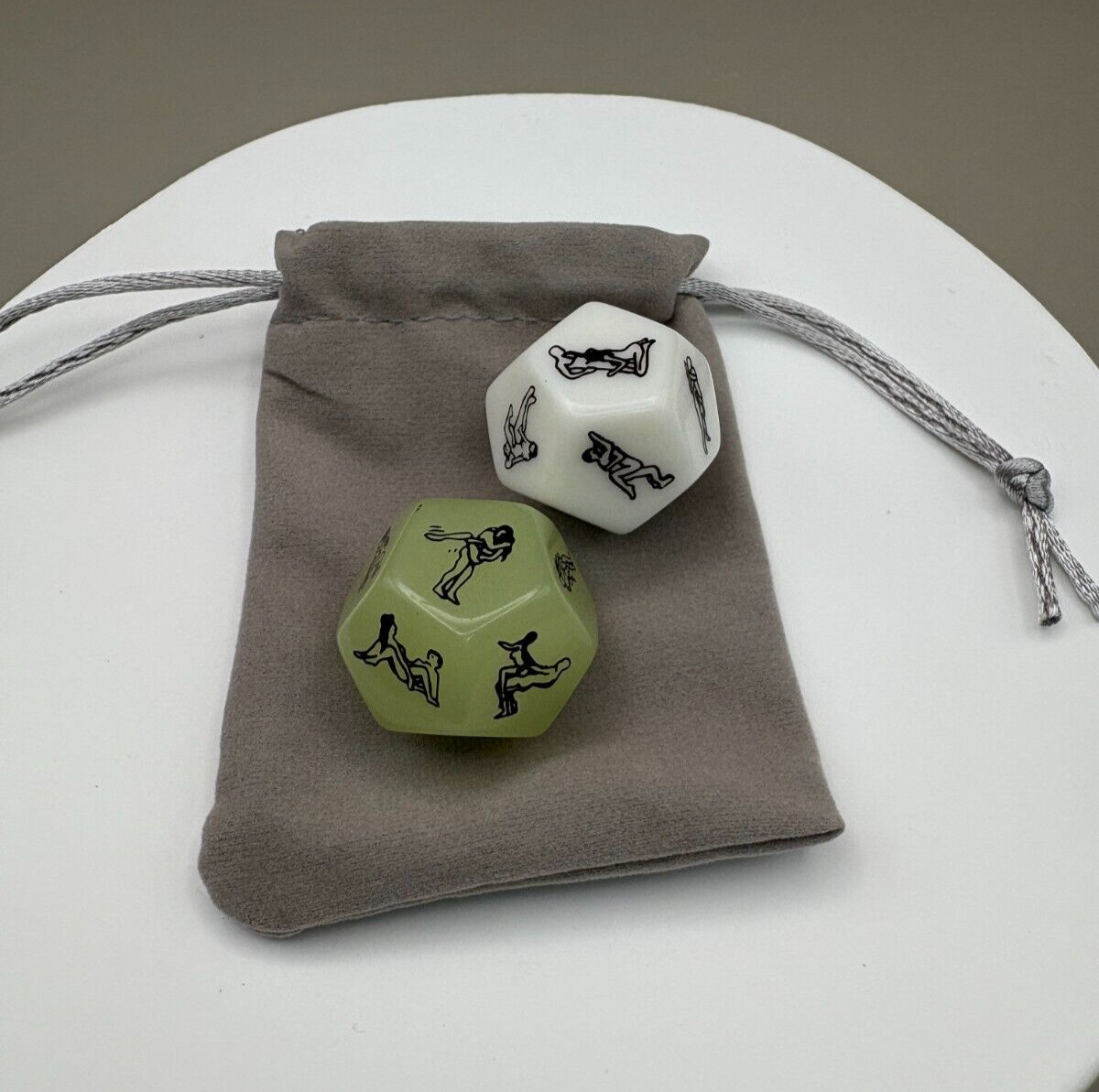2Pcs 12 Side Foreplay Dice Sex Position Couple Lover Adult Novelty Gift