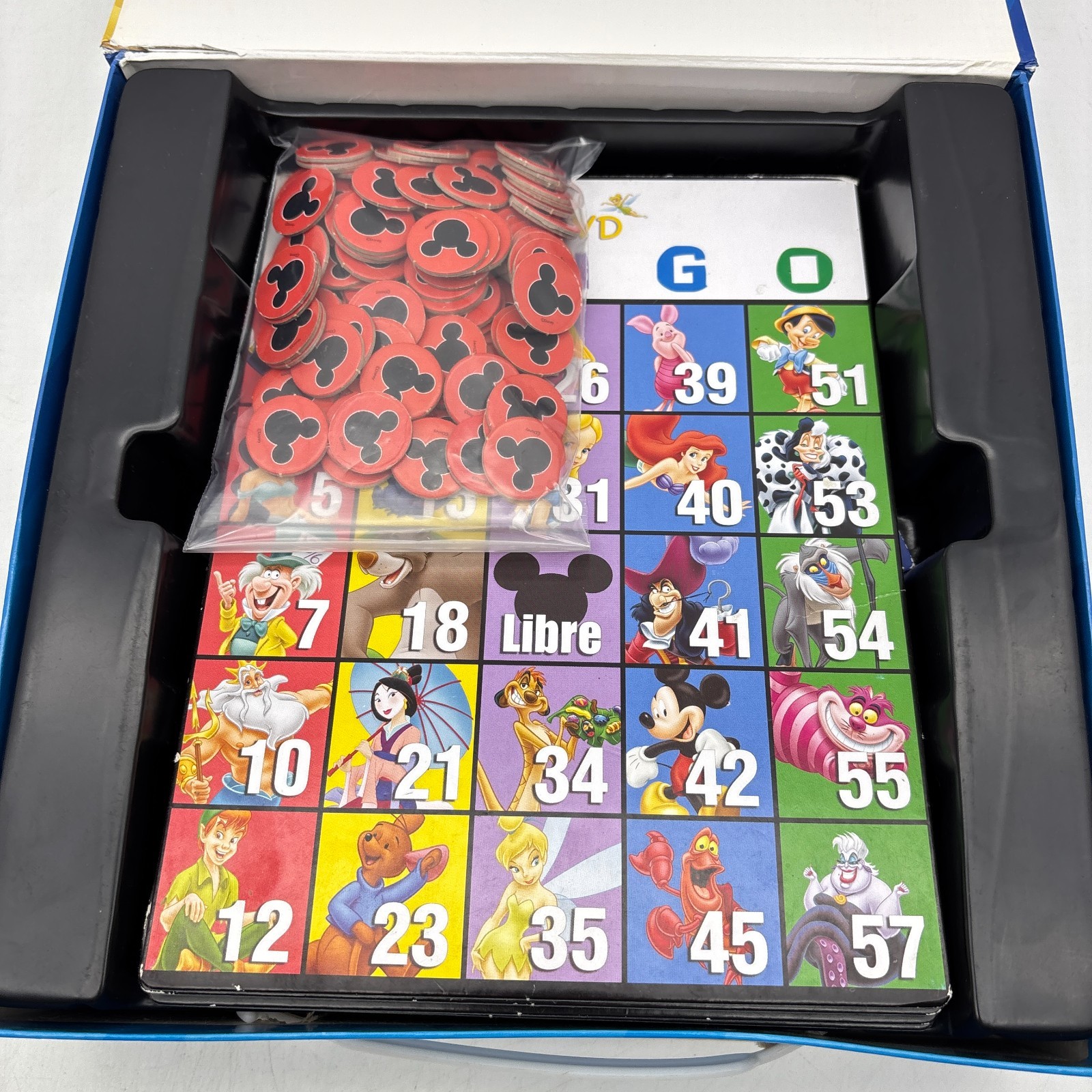 Disney DVD Bingo Game SPANISH Edition COMPLETE ScreenLife 2005 Mickey Mouse