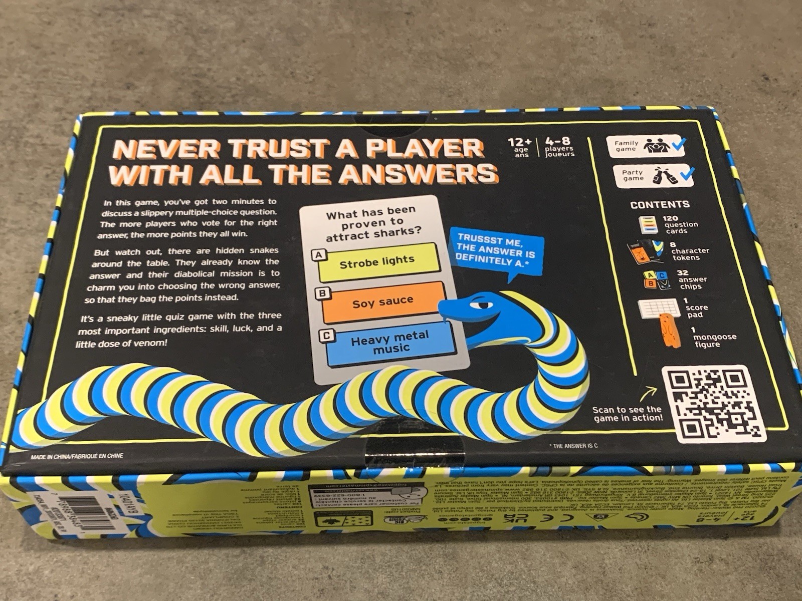 Snakesss by Big Potato Games Party Family Trivia Game Ages 12+, 4 – 8 Players