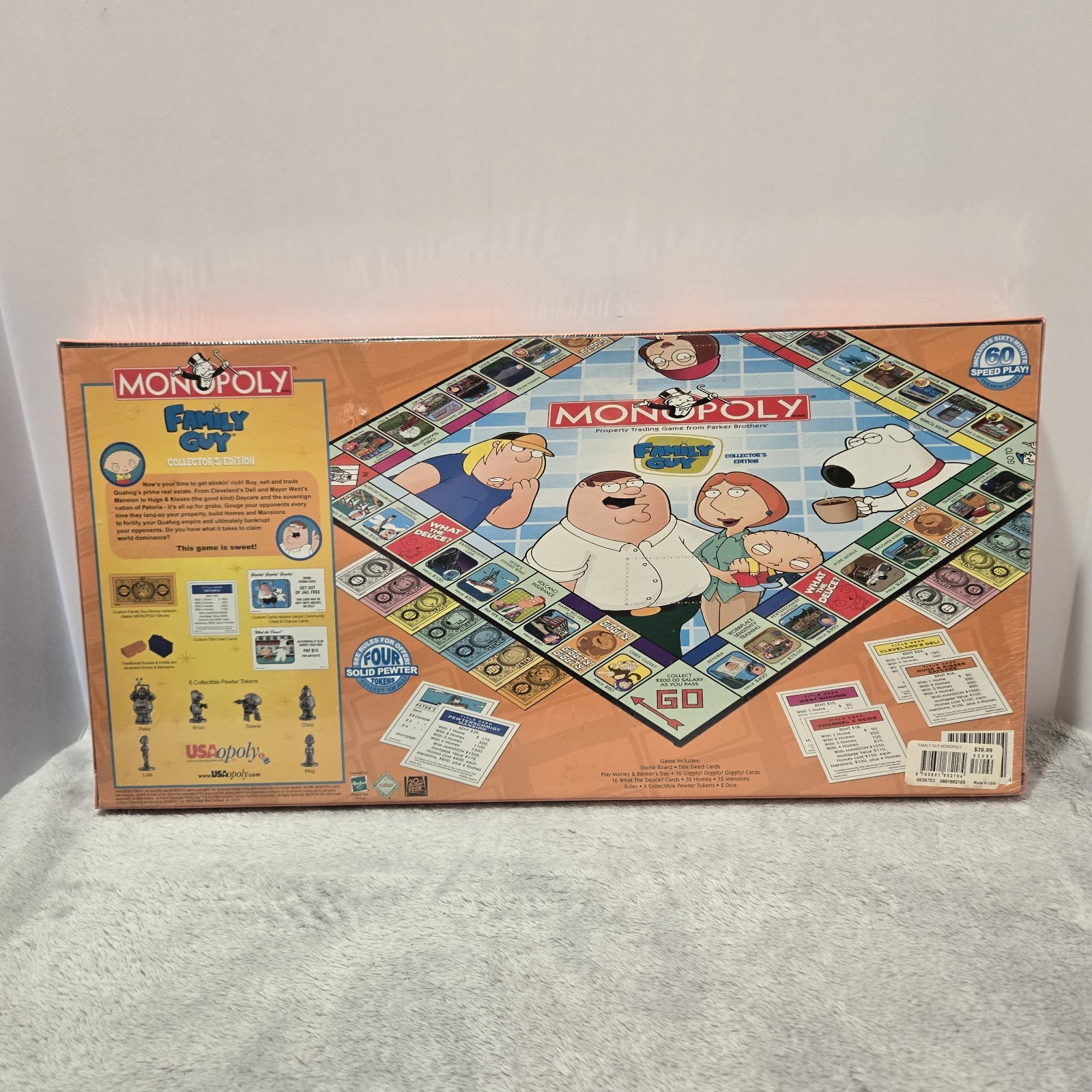 2006 Family Guy Monopoly Collector’s Edition Board Game – New and Sealed – Rare