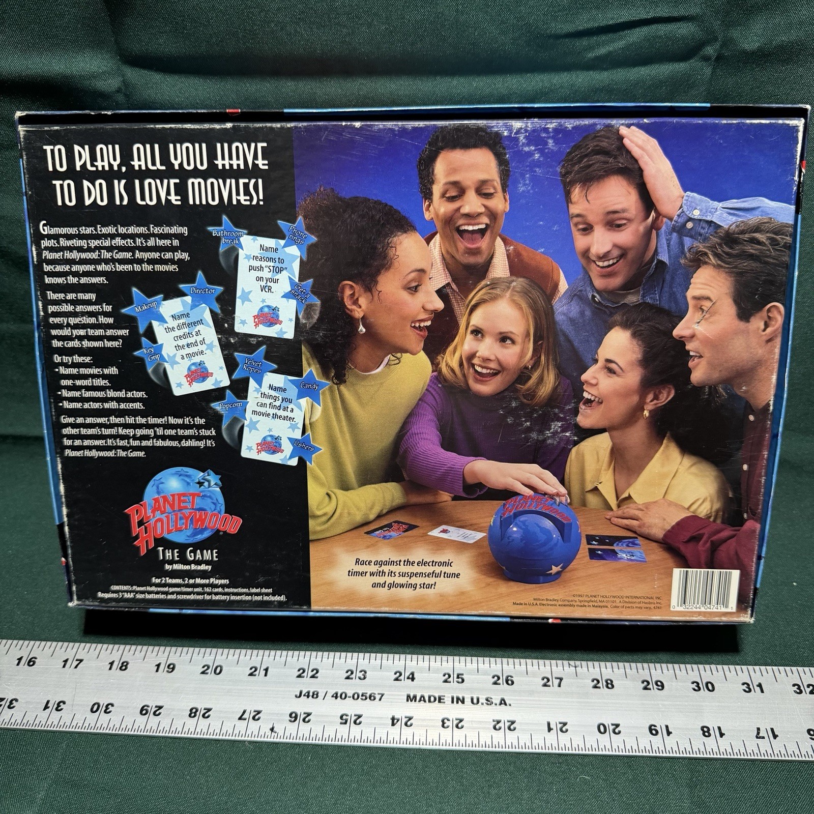 PLANET HOLLYWOOD Game – Movie Trivia – Complete – Works – Ships Free – See Video