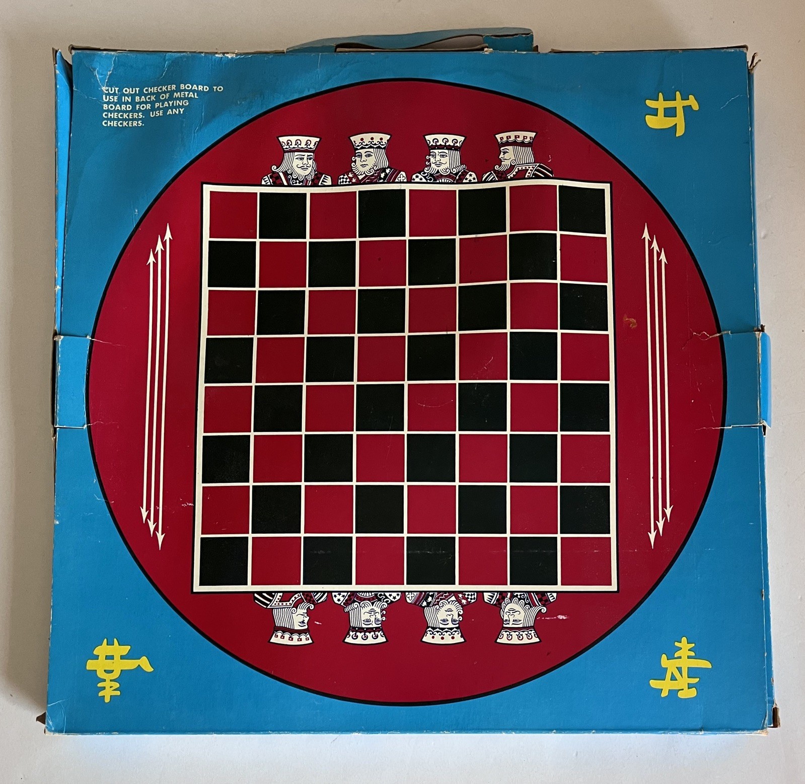 Vintage Chinese Checkers Pixie Game by Steven St Louis Box w/Colorful Marbles