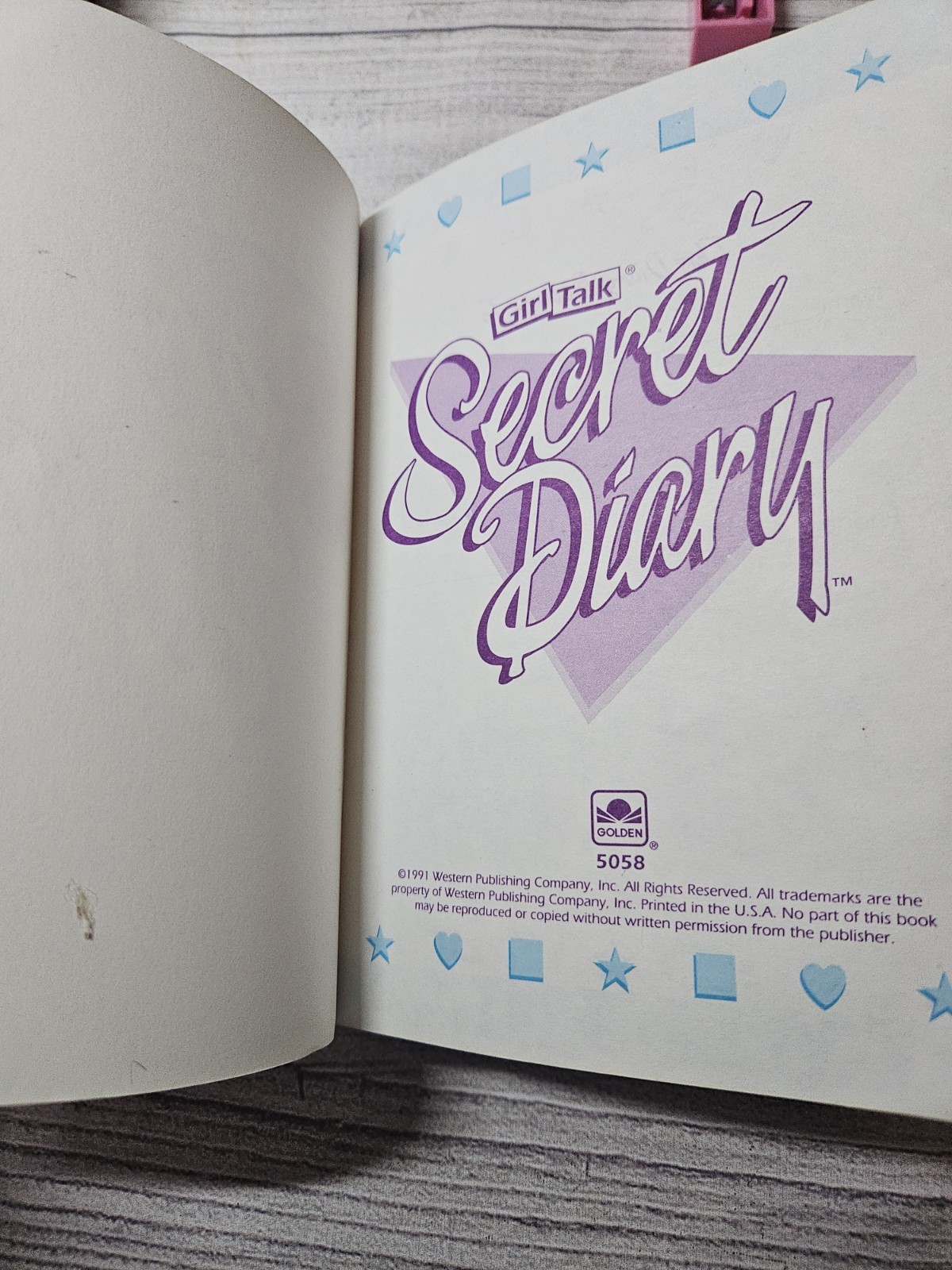 Girl Talk: Secret Diary – COMPLETE-1991 Western Publishing Group-Sleepover Game
