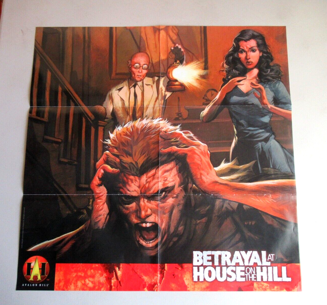 Betrayal at House on the Hill Board Game – Avalon Hill – 2004 – Poster 22″ X 22″