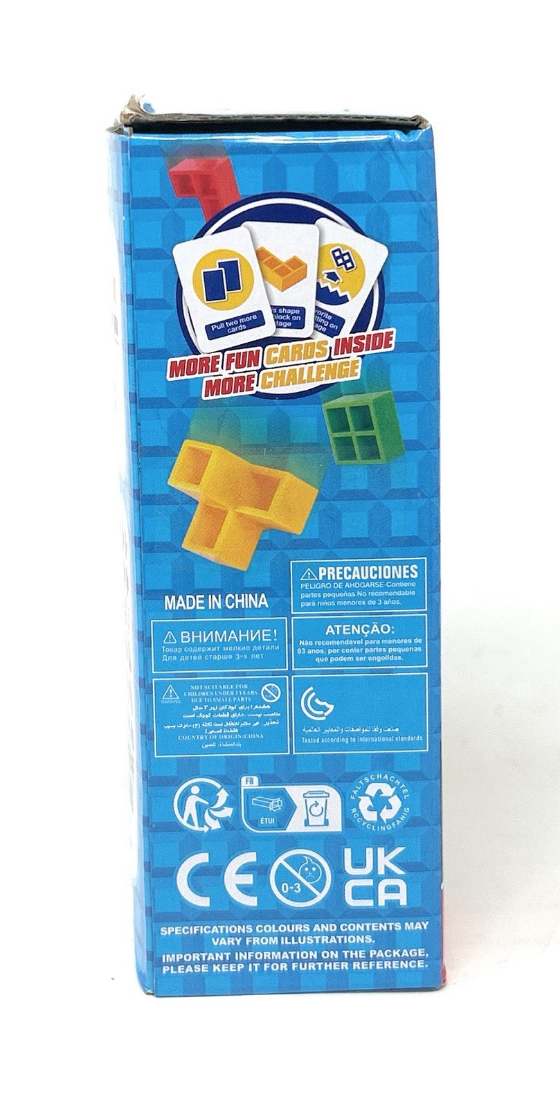 48 Pcs Tetra Tower Balance Stacking Blocks Game-NIB!