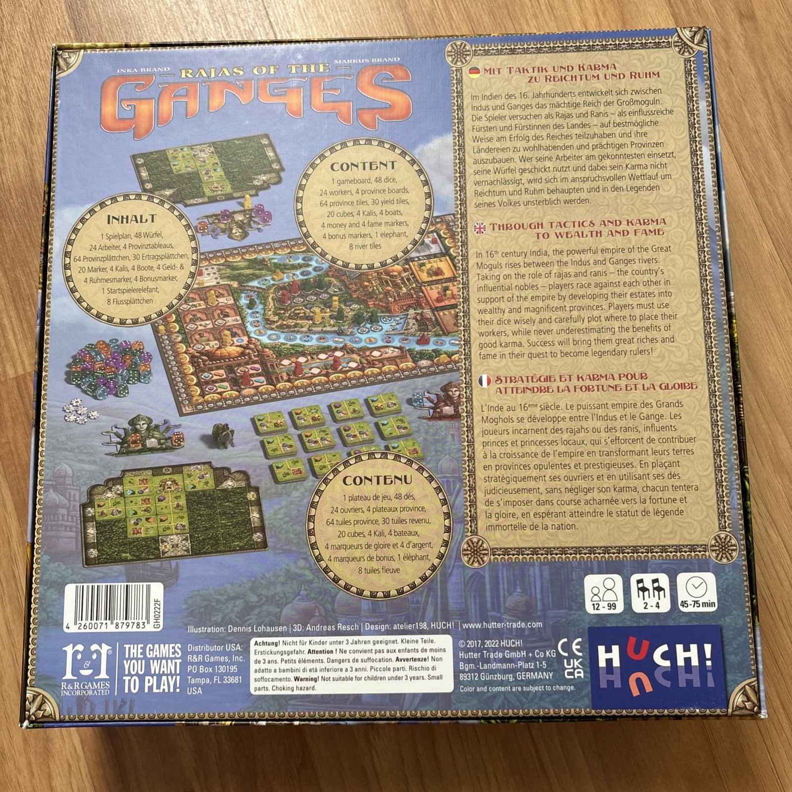 Rajas of The Ganges Strategy Board Game, Goodie Box 1 & 2 (all in base game box)