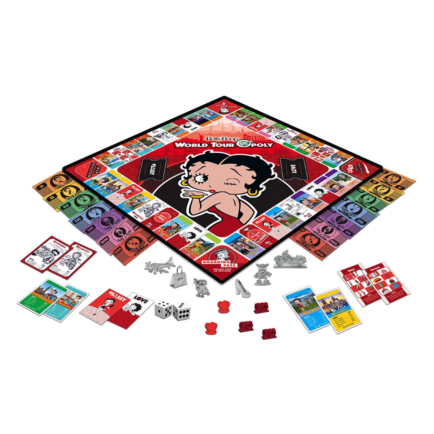 MasterPieces – Betty Boop – World Tour Opoly Family Board Game