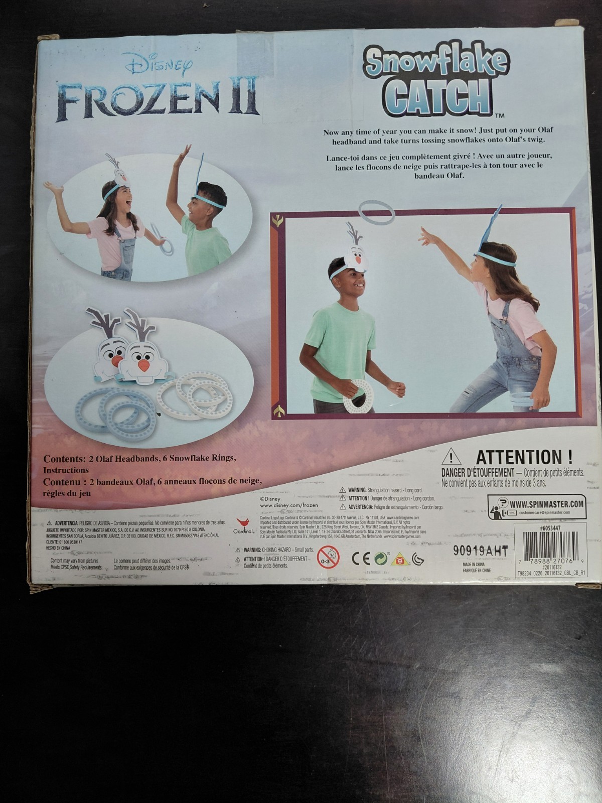 Disney Frozen 2, Snowflake Catch Board Game for Kids Ages 5+