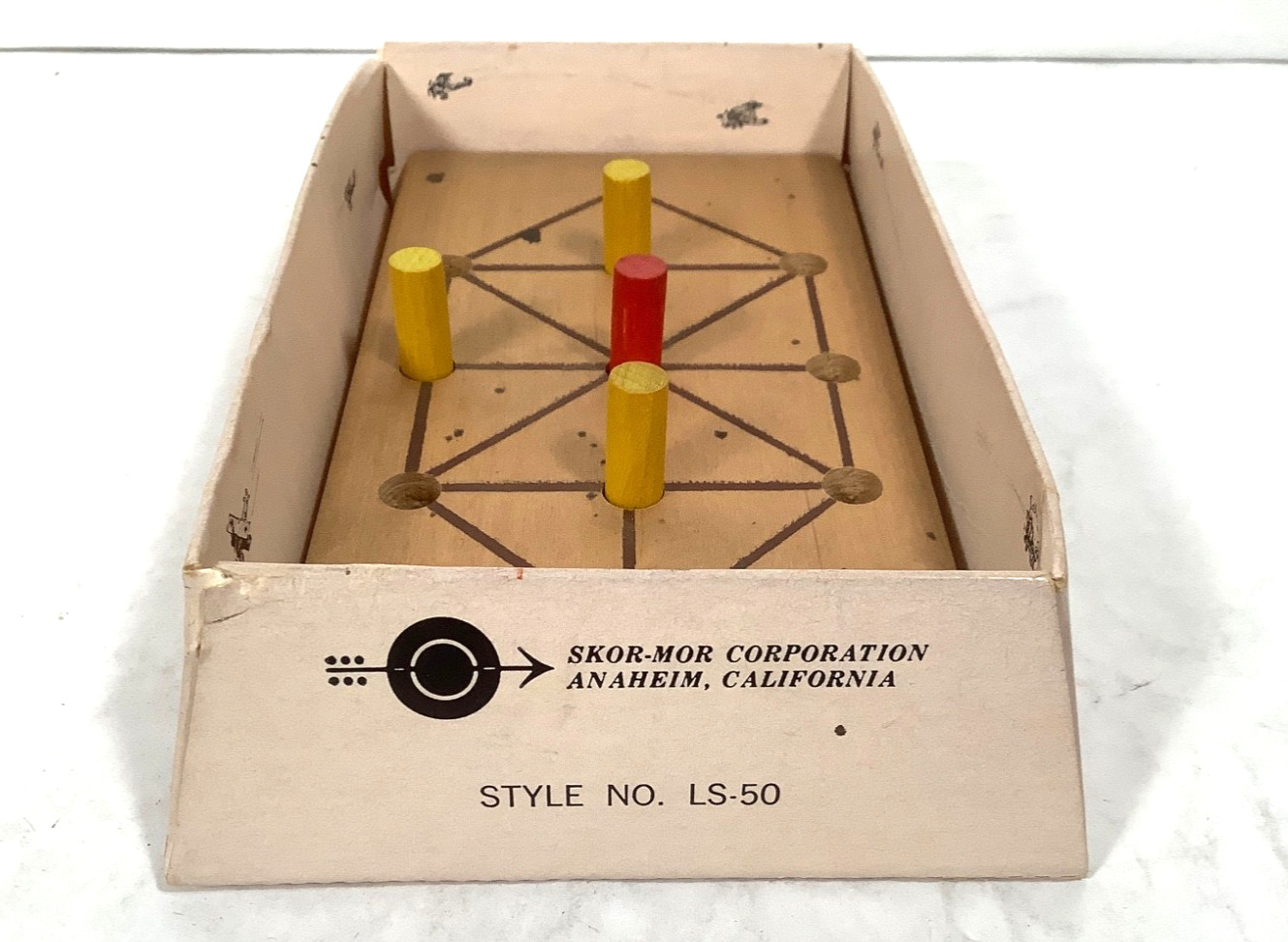 Skor-Mor STOP THE RED BARON Board Game Abstract Strategy rare Vtg 1960’s
