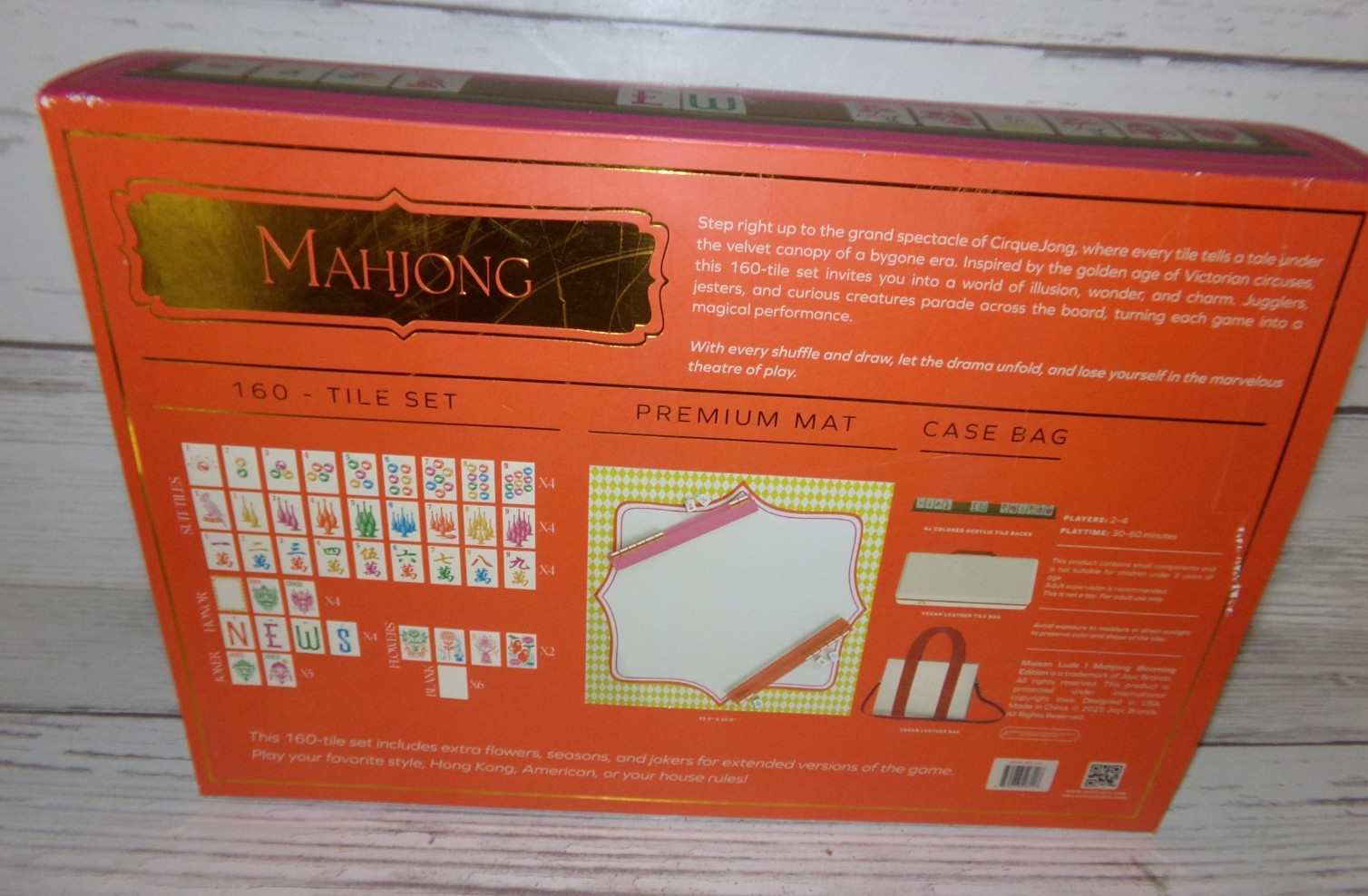 Maison Lude Mahjong Cirquejong Edition Game Set, 160 Tiles, Premium Case Bag NEW