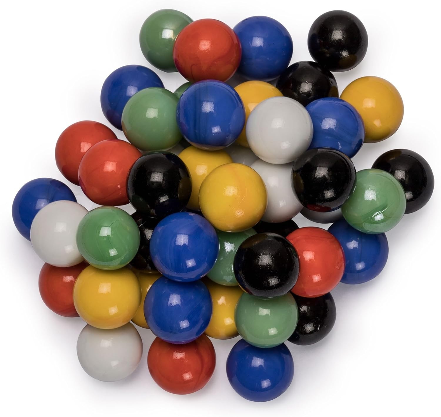Creative 60-Piece Marbles Set – 16mm Variety in Solid Colors for Kids’ Fun
