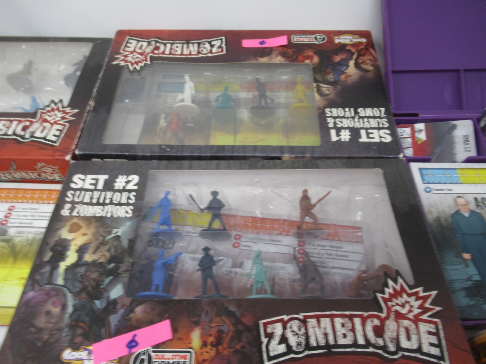 Zombicide Huge Lot of Incomplete Sets Lots of Miniatures Cards Bundle Collection