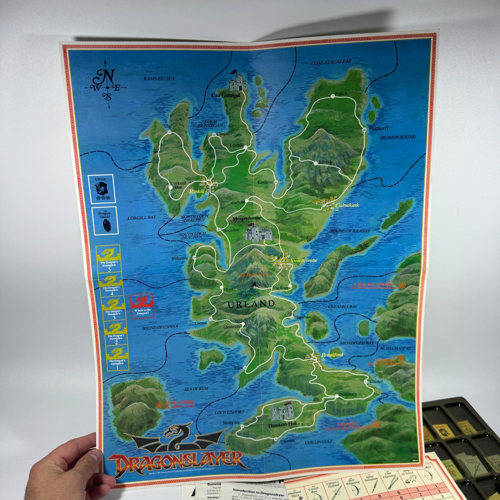 Vintage 1981 SPI Dragonslayer Movie Dragon Fantasy Board Game