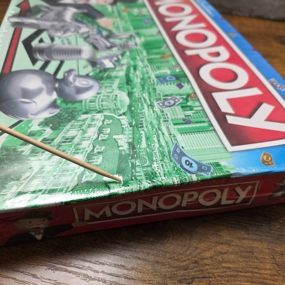 Monopoly Board Game Hasbro Classic Edition New Sealed Warped Box