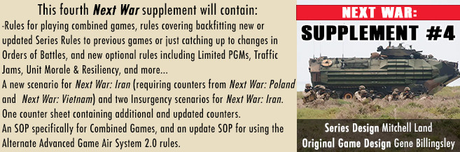 GMT Games Next War Supplemenmt #4