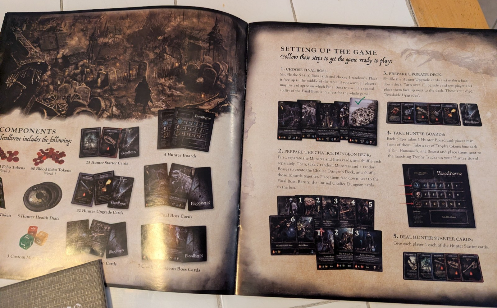 Bloodborne The Card Board Game 2018 Eric M. Lang Gothic Horror Complete DW967