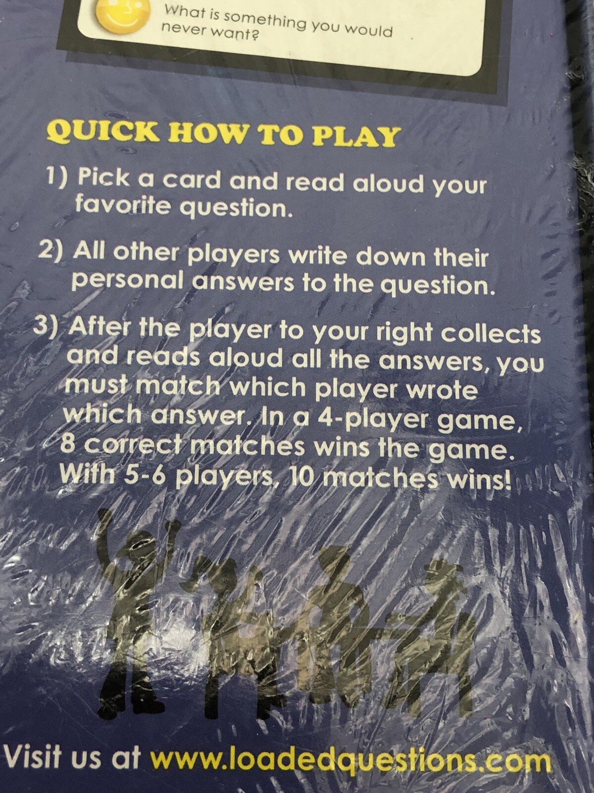 Loaded Questions Junior Card Game Blue No Board Who Said What NEW