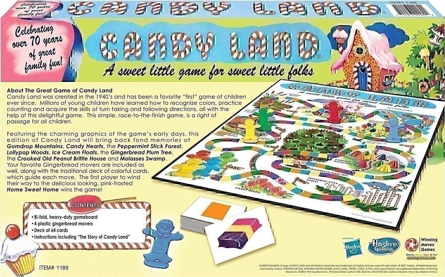Winning Moves Games Candy Land 65th Anniversary Game, Multicolor (1189)
