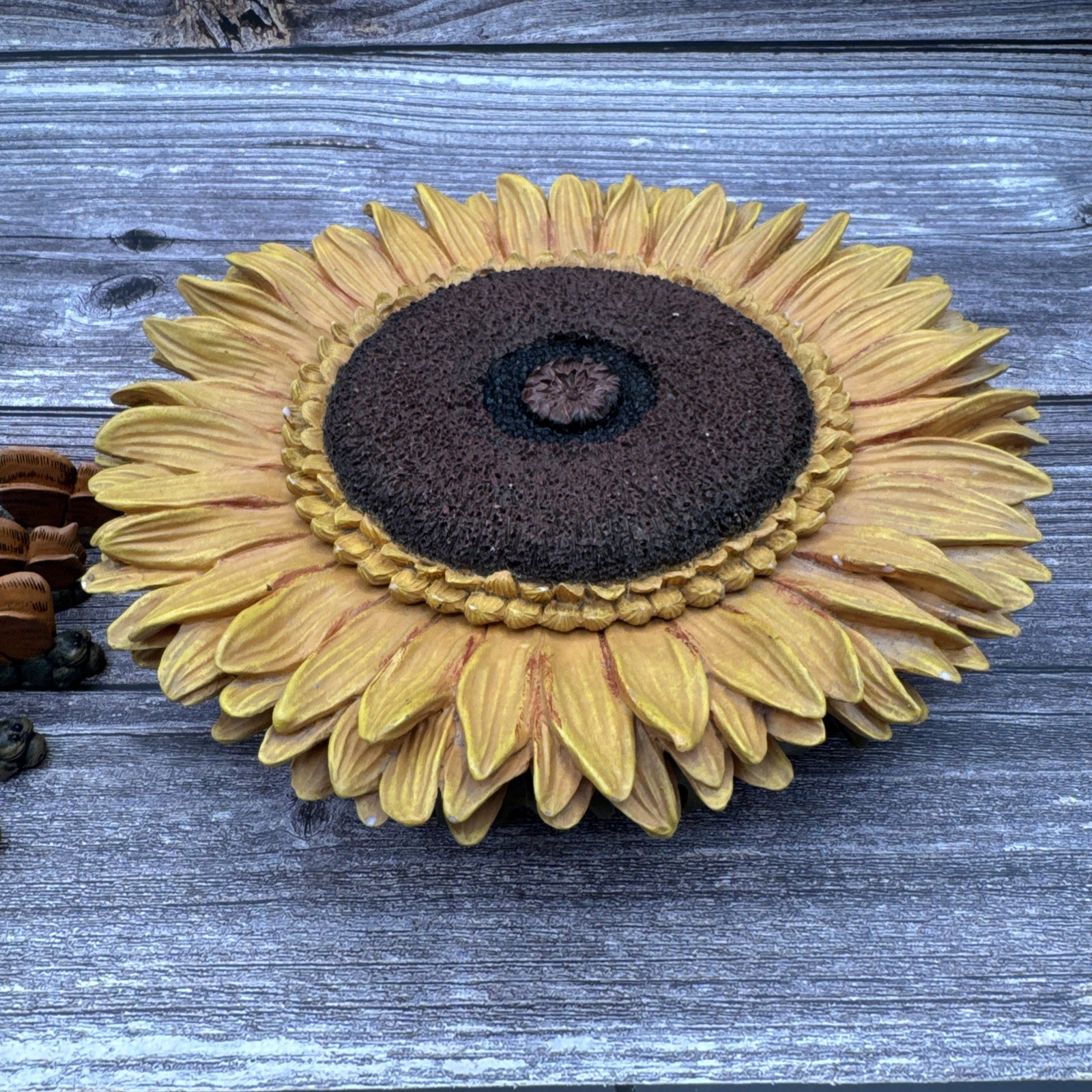 Vintage Van Gogh Sunflower Garden Tick Tac Toe Game Rare HTF Resin