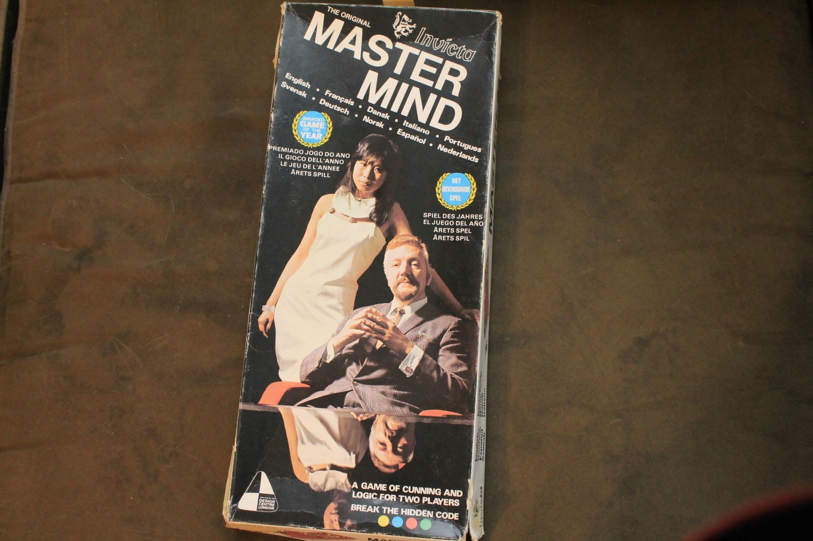Vintage 1972 Mini Master Mind Invicta Complete Travel Game Pegs Box Instructions