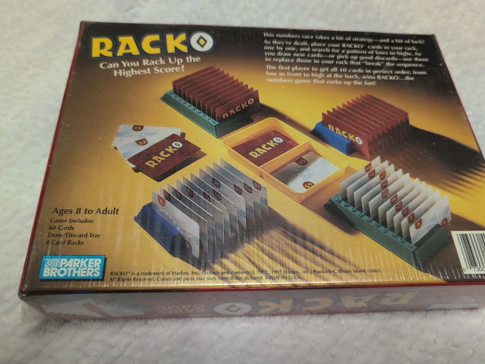 RACKO Card Board Game 1997 Vintage BRAND NEW FACTORY SEALED