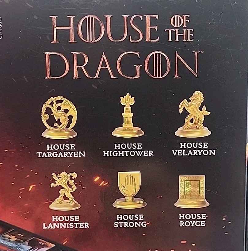 Monopoly House of the Dragon Edition Strategy Game Of Thrones Gift HBO New