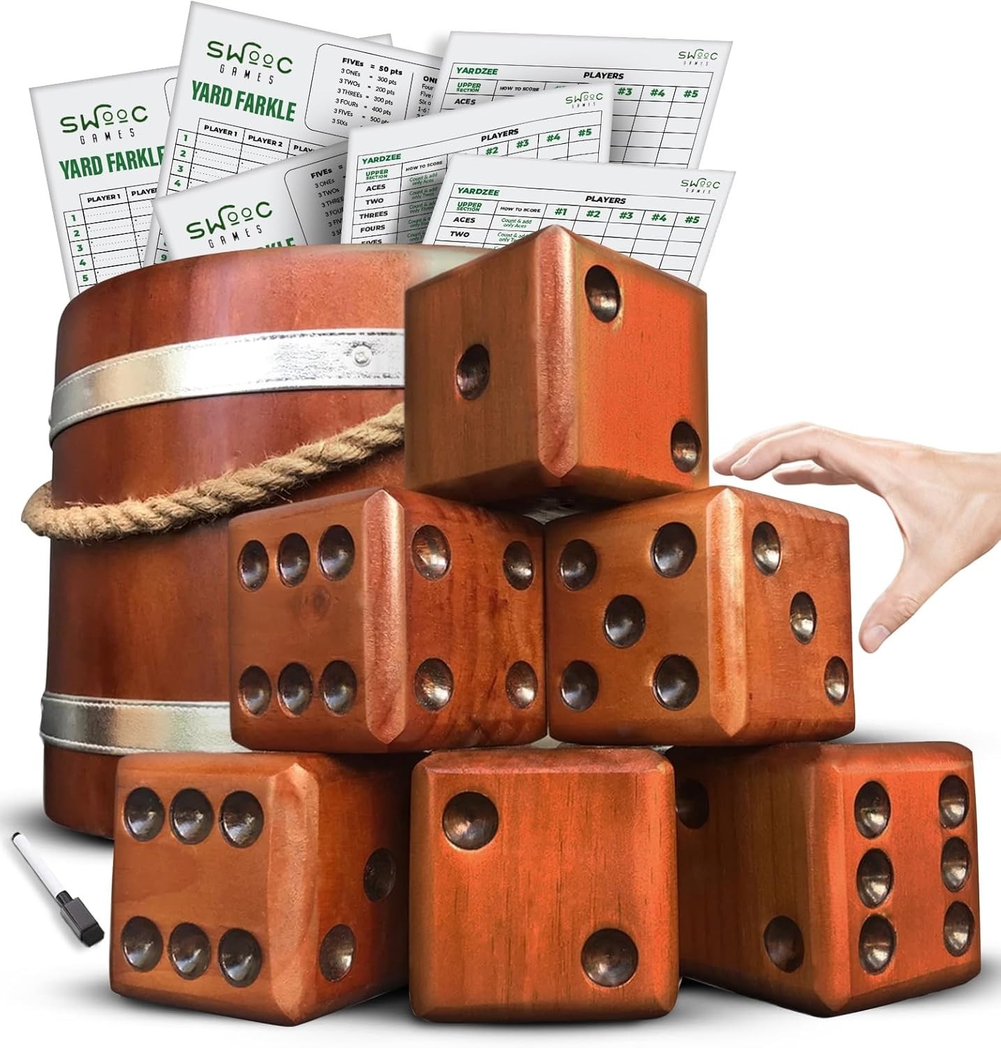 All-in-One Yardzee & Farkle Dice Game Set