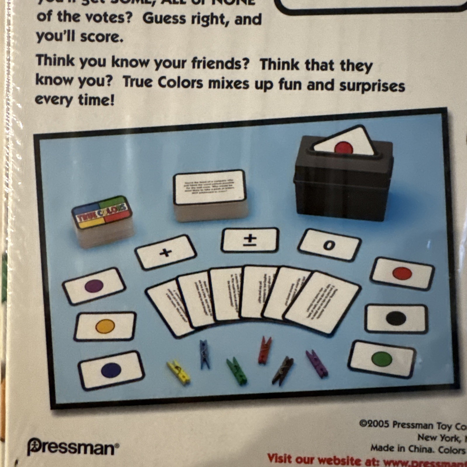 True Colors Party Game What Do Your Friends Really Think of You Brand NEW Sealed