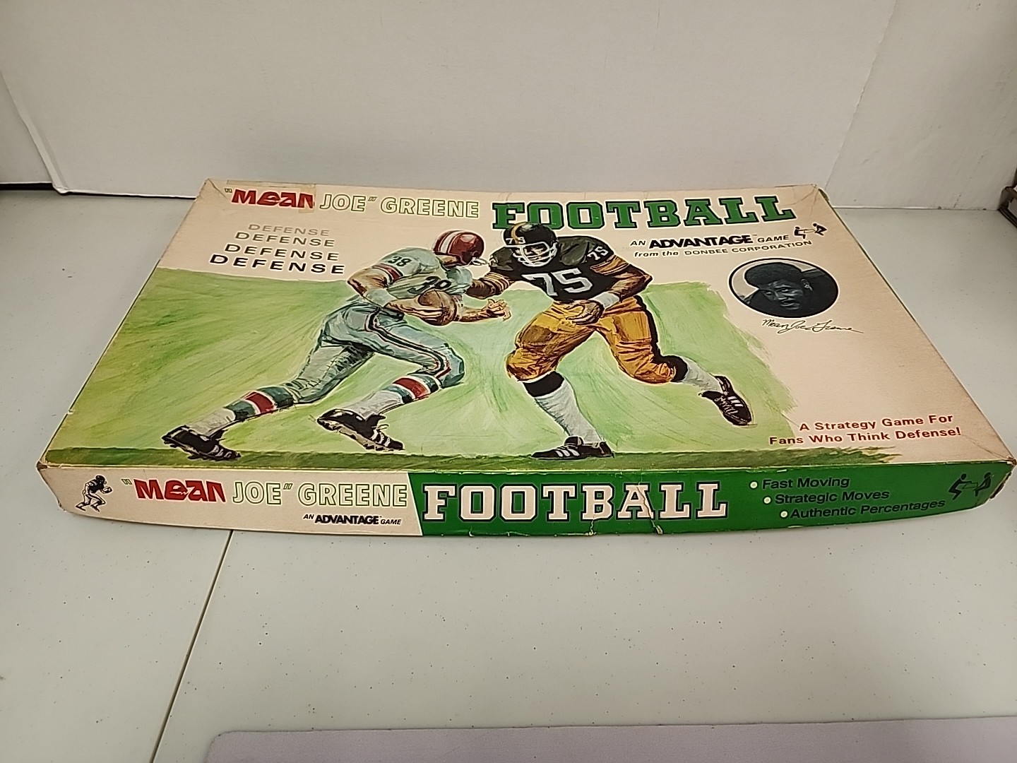 Vintage 1974 Donbee Corp. Mean Joe Greene Football Board Game Complete