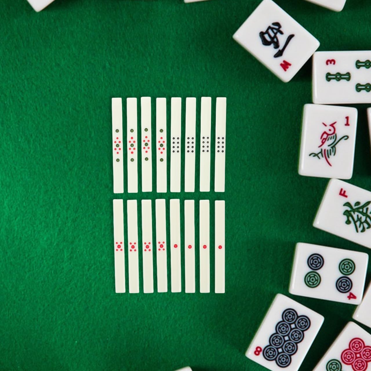 Chinese Mahjong Scoring Sticks Set 88Pcs Betting Counting Chips for Mahjong G