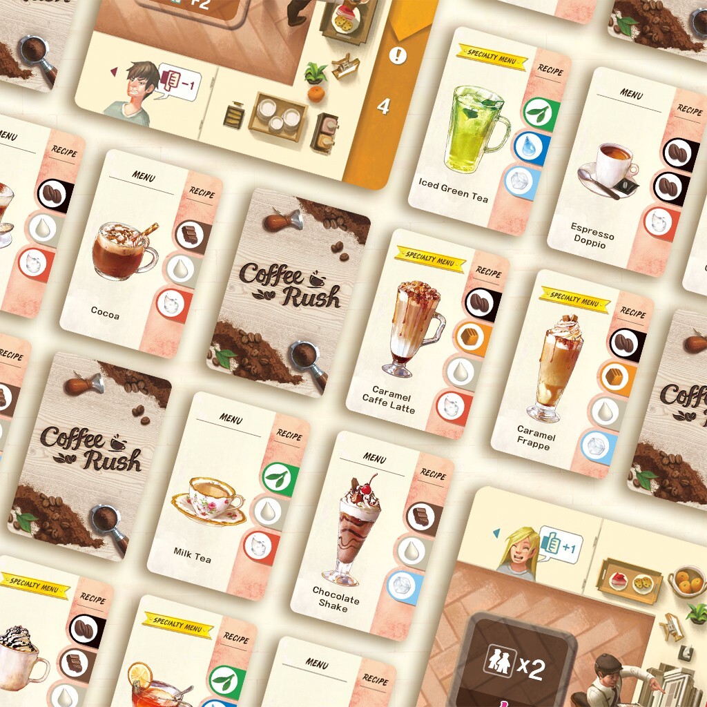 Coffee Rush Board Game Korea Board Games KBGCR01EN Cafe Barista Family