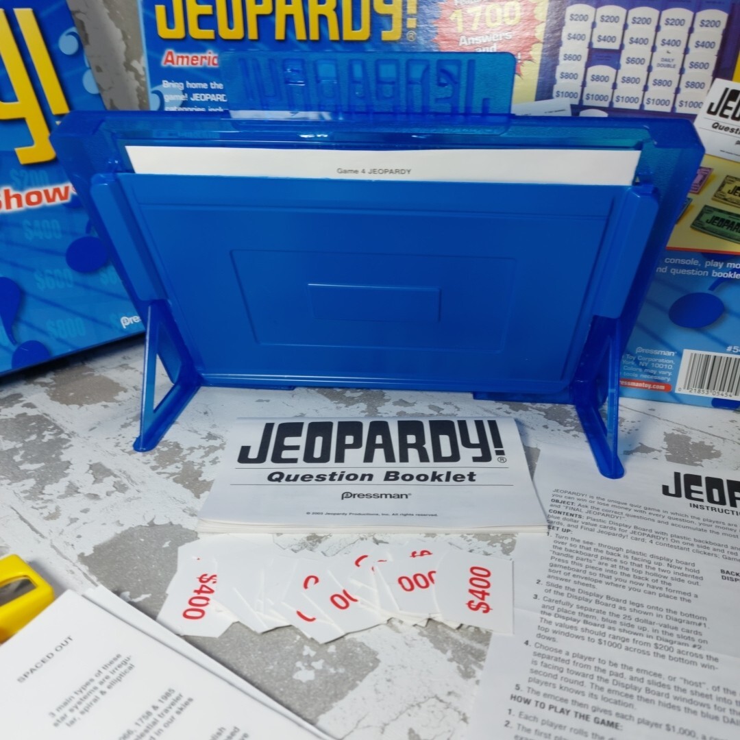 Jeopardy Board Game Original Edition Quiz Show Pressman 2003 Complete