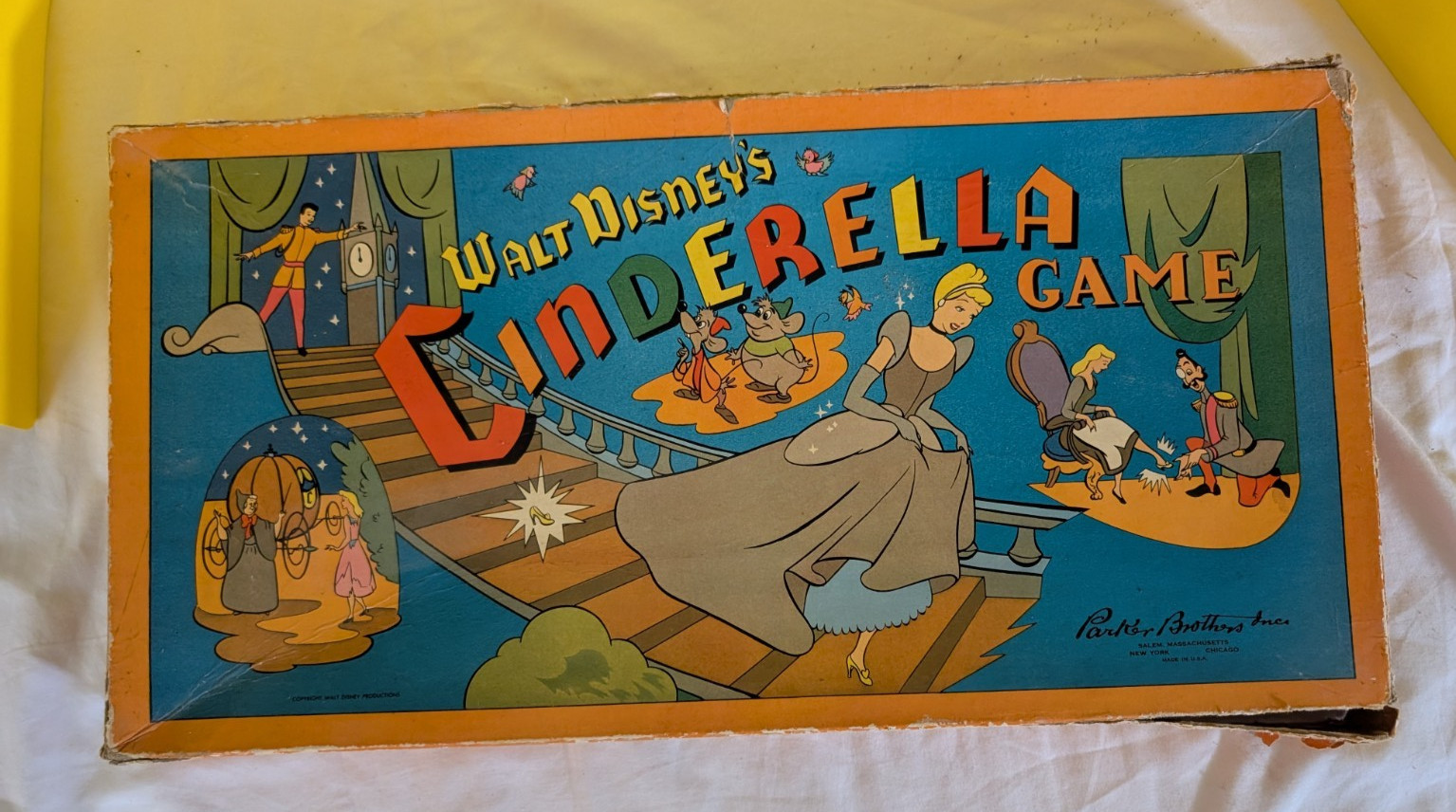 Parker Brothers Walt Disney’s Cinderella Board Game 1950s