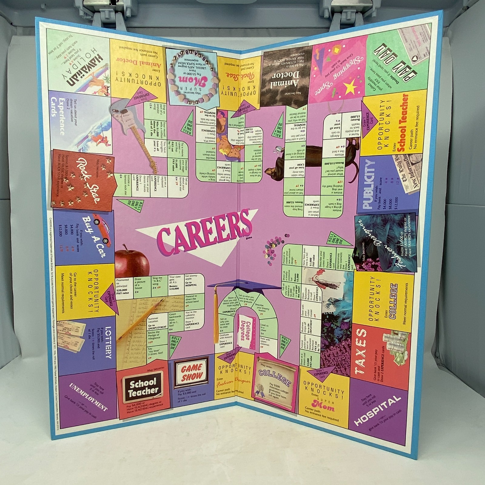 Vintage 1990 CAREERS For Girls Parker Brothers Board Game COMPLETE