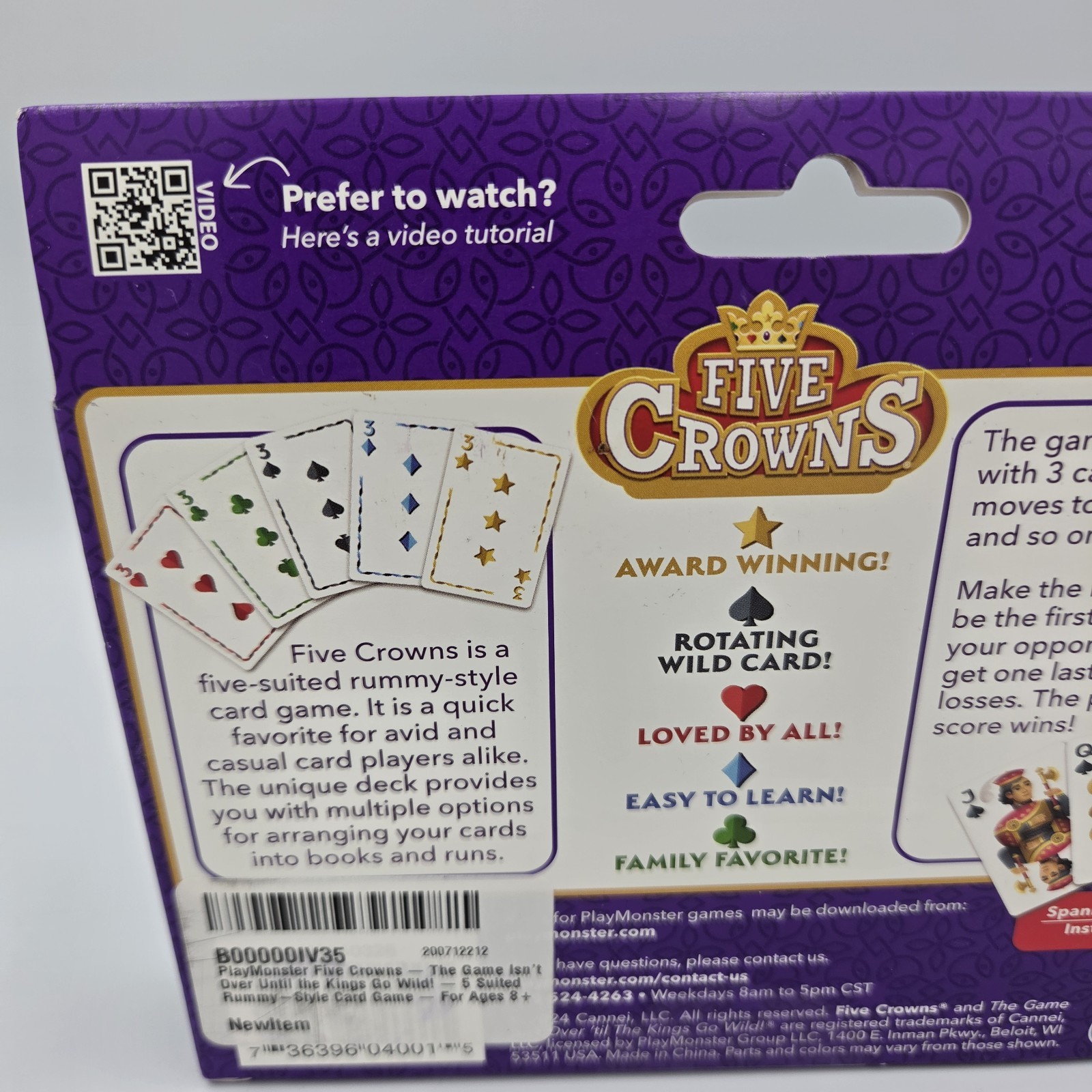 Five Crowns — the Game Isn’T over until the Kings Go Wild! — 5 Suited Rummy-Styl