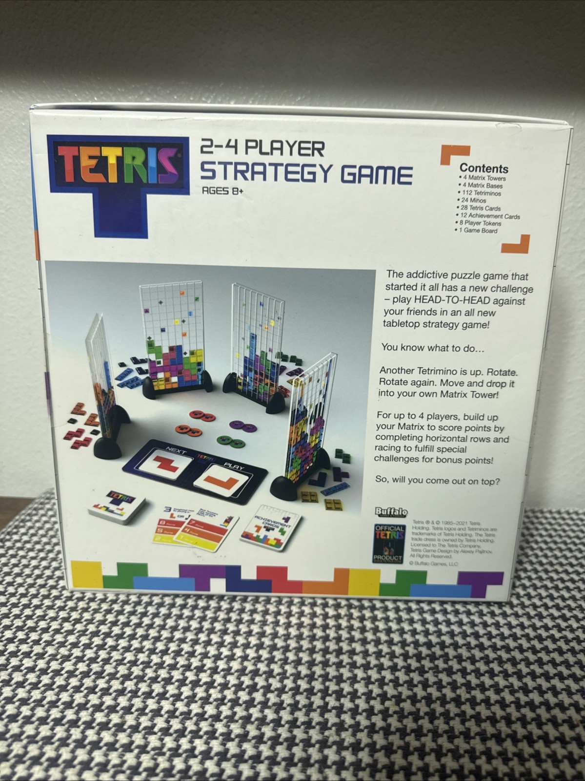 Tetris Head-To-Head Multiplayer Strategy Game 2-4 Players-Classic Game COMPLETE!