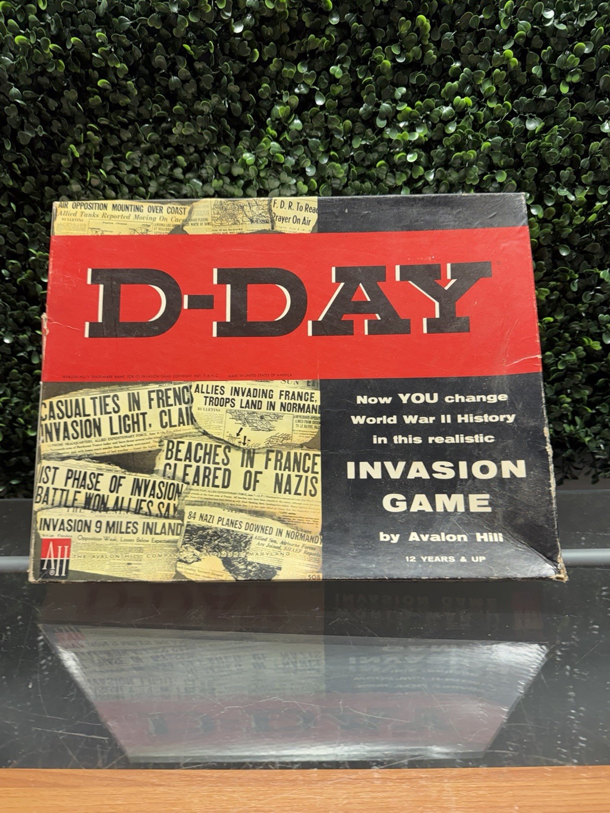 Vintage 1965 Avalon Hill D-Day World War II Invasion Board Game Role Play 508