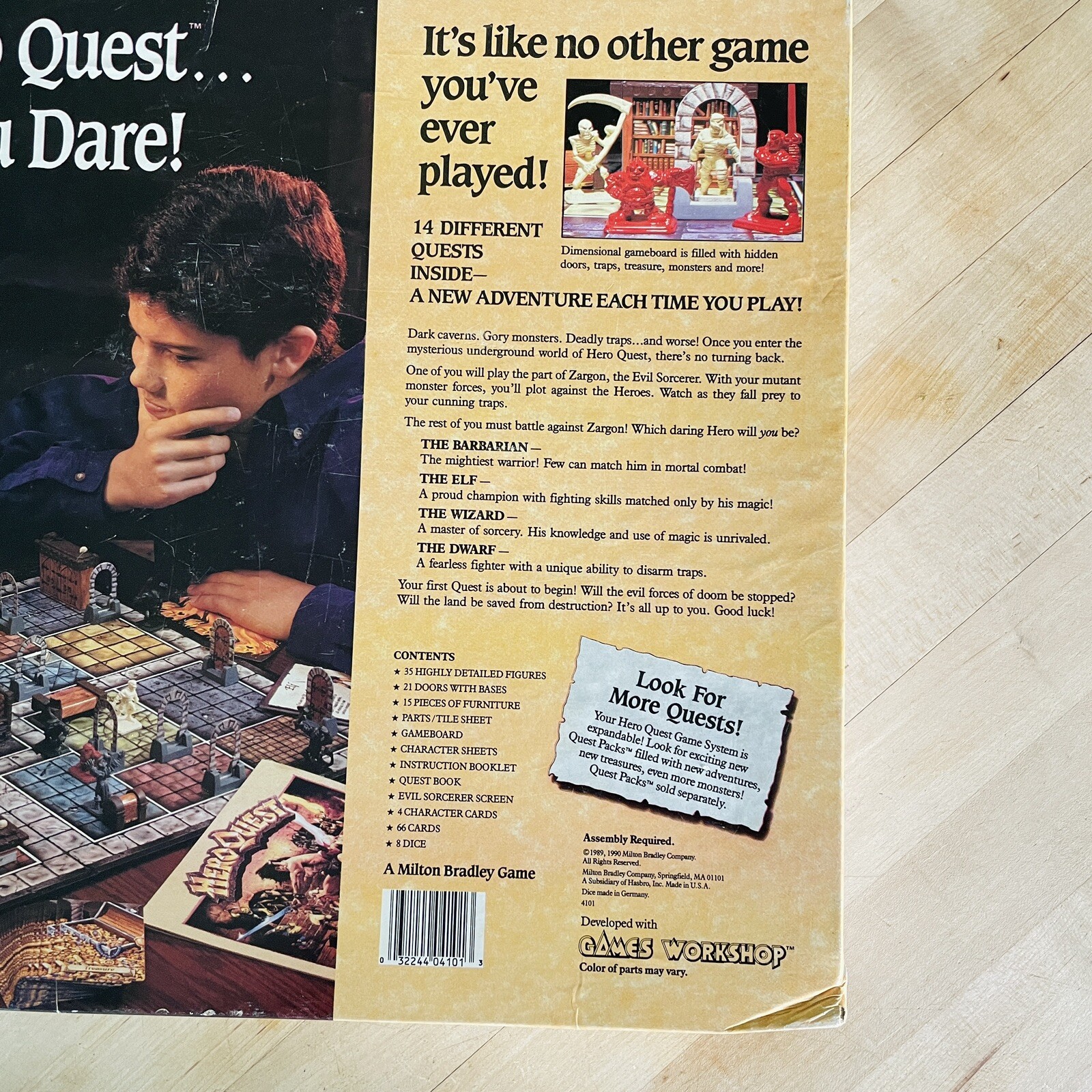 1990 Hero Quest & Kellar’s Keep Quest Pack • Milton-Bradley • Fantasy Board Game