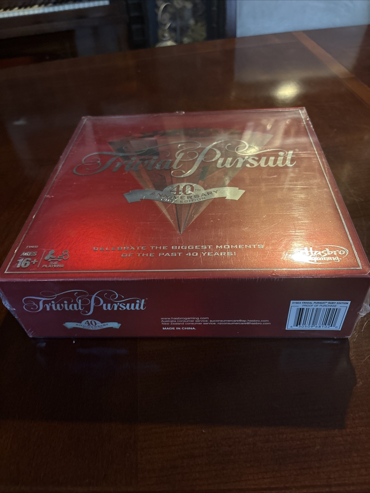 Hasbro Trivial Pursuit 40th Anniversary Ruby Edition Game Board New Sealed