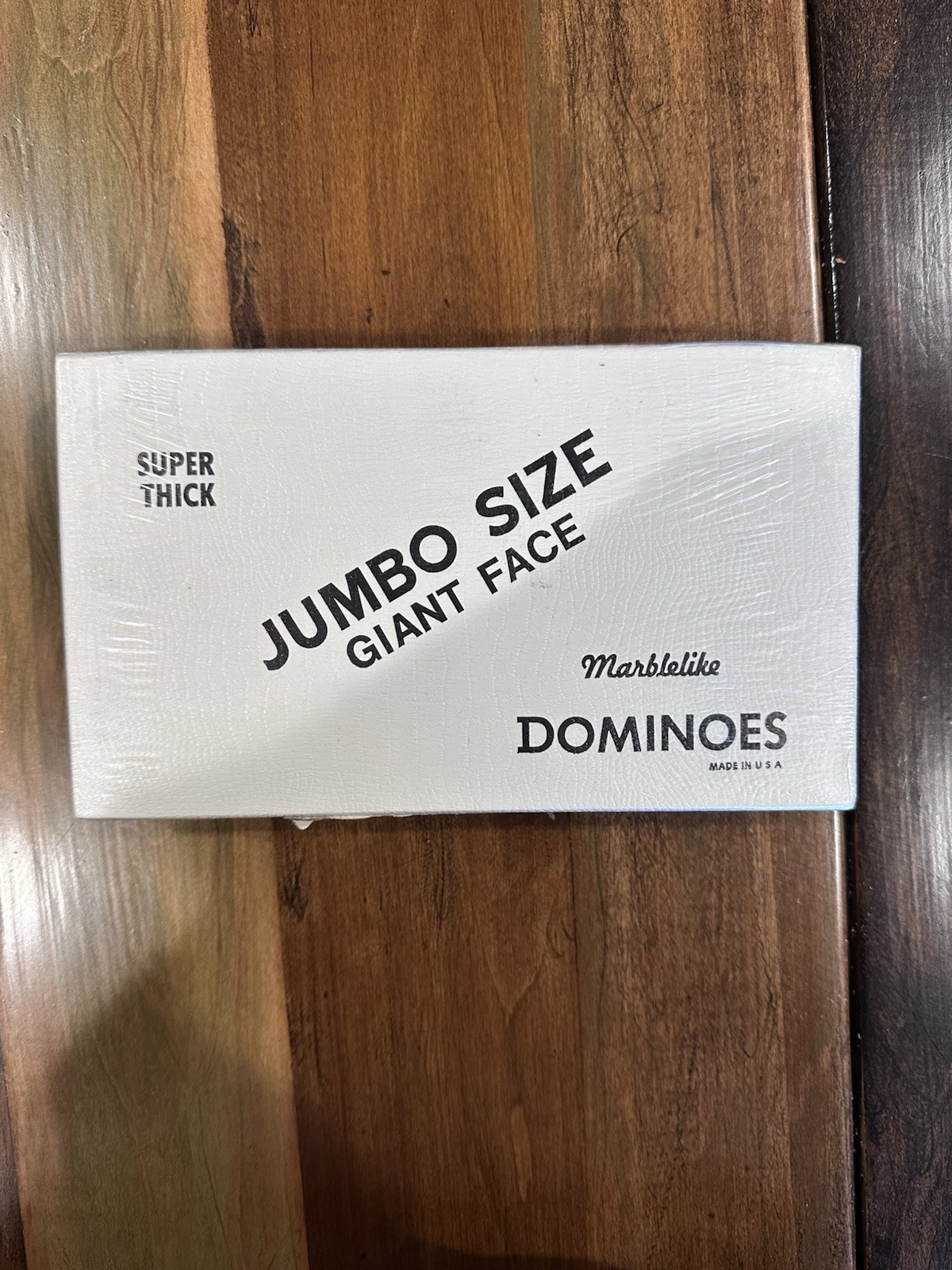 Super Thick Jumbo Size Giant Face Marblelike Dominoes Puremco No.1632 Red NEW!!!