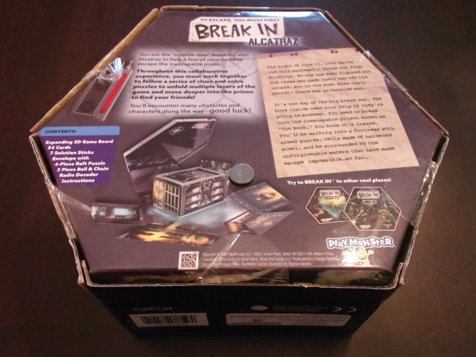 x1 Break In Alcatraz Play Monster New Sealed Board Game TexasNerdGames
