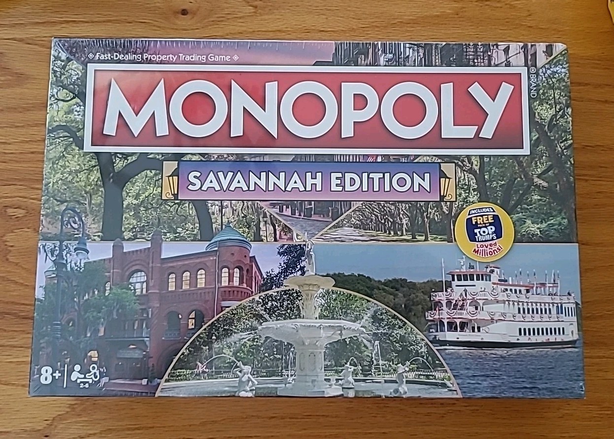 Monopoly Savannah GA Board Game USA City Edition – New & Sealed