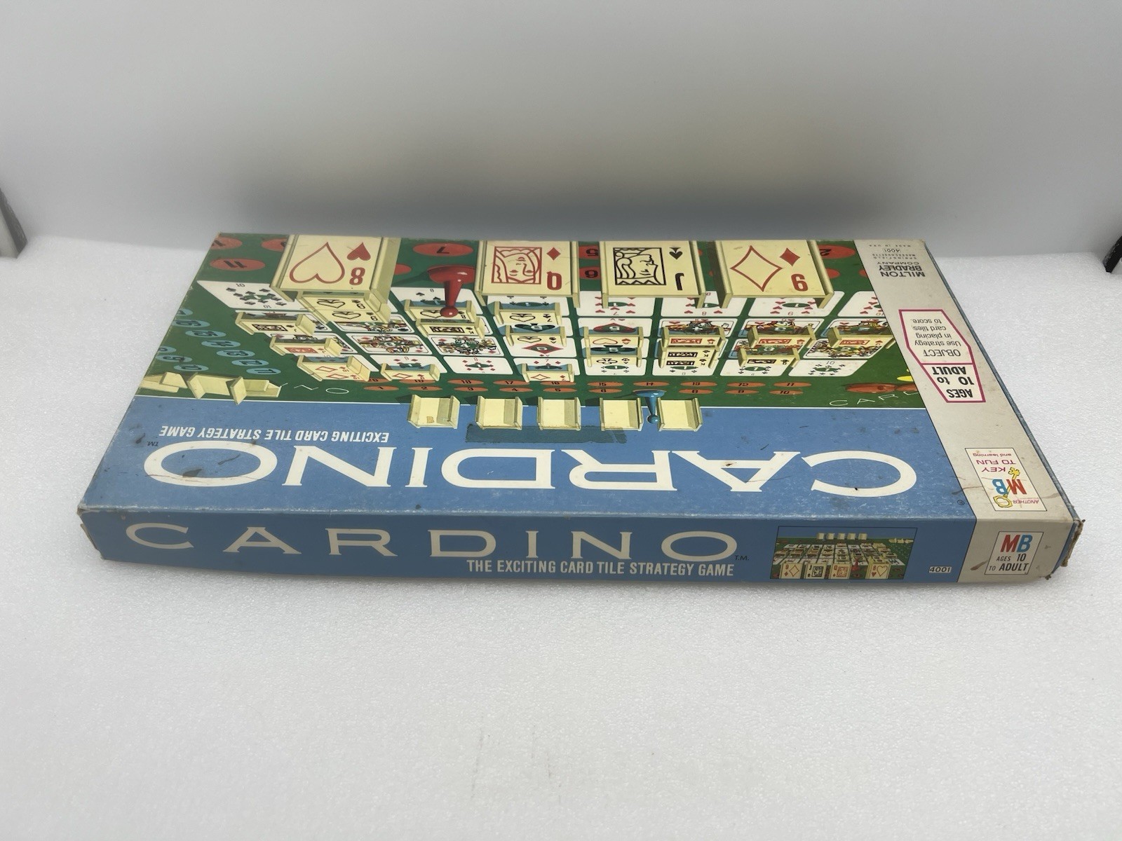 Vintage 1970 Milton Bradley CARDINO Exciting Card Tile Strategy Game! COMPLETE!
