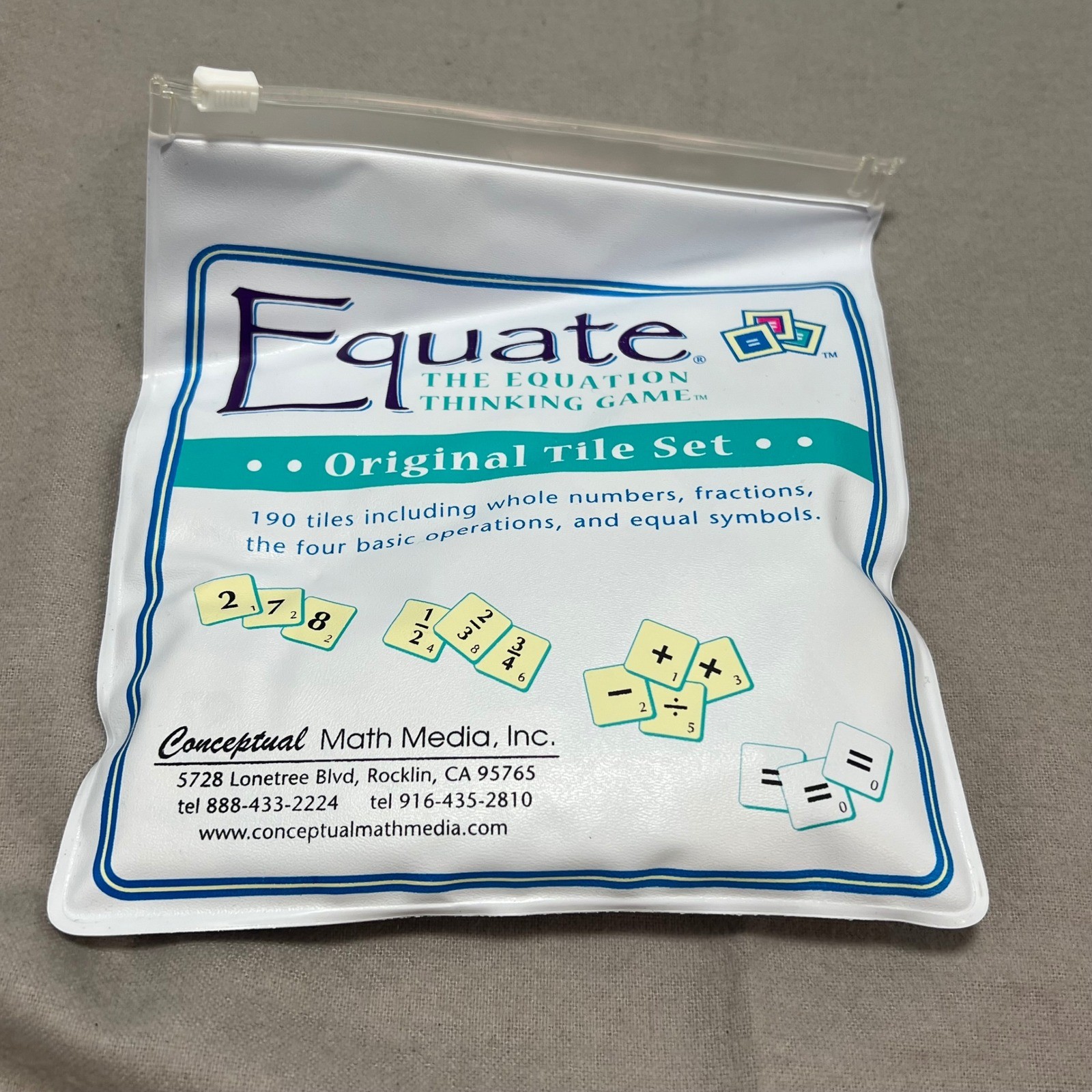 Equate The Equation Thinking Game Complete Math Board Game Conceptual Math Media