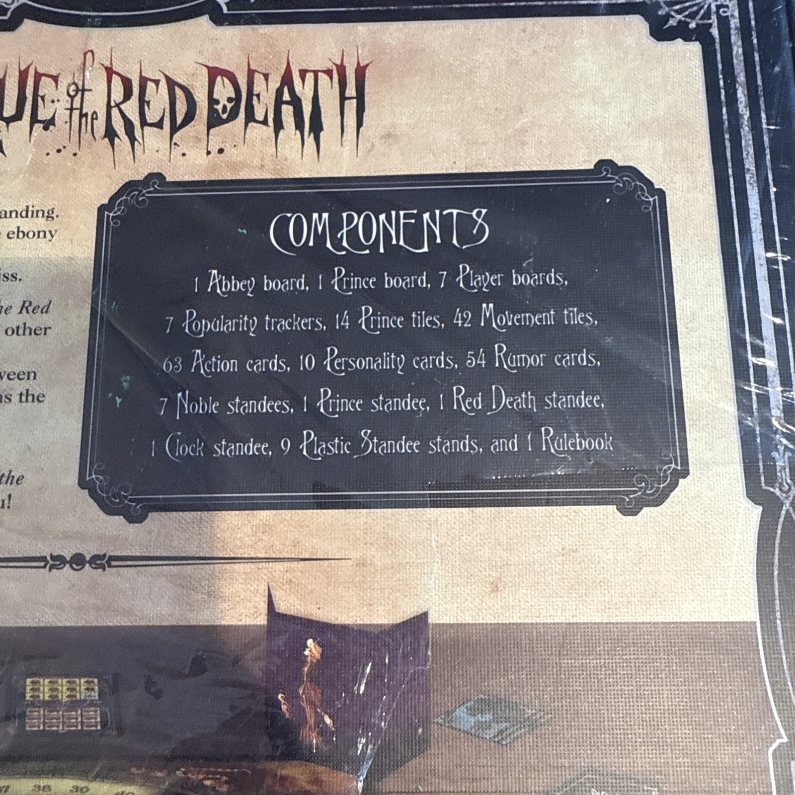 Edgar Allan Poe Masque of the Red Death Board Game Horror Gothic NEW