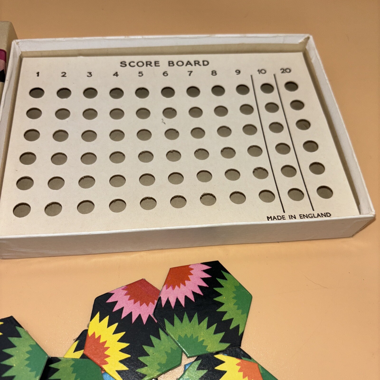 Lot Of 2 Spear’s Games Picture Dominoes & HEX Colour Matching Vtg 1960-1970 MINT